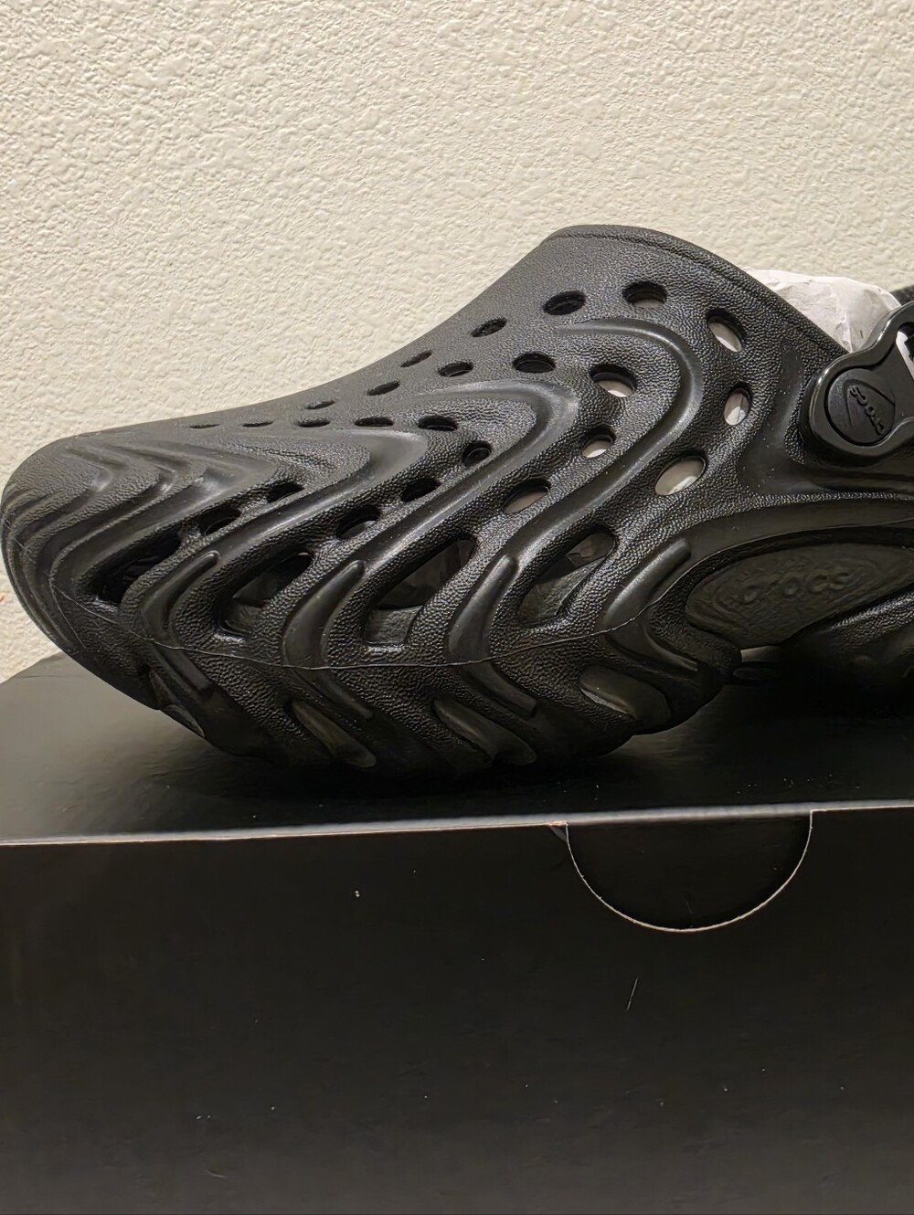 Men's Crocs Echo II Black Slip-On Foam Clog - Lightweight Comfort